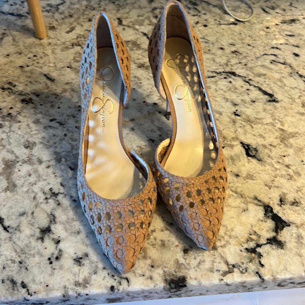 Jessica Simpson  Heels - Size 8.5 natural woven